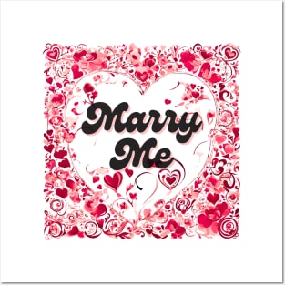 Marry Me Proposal Posters and Art